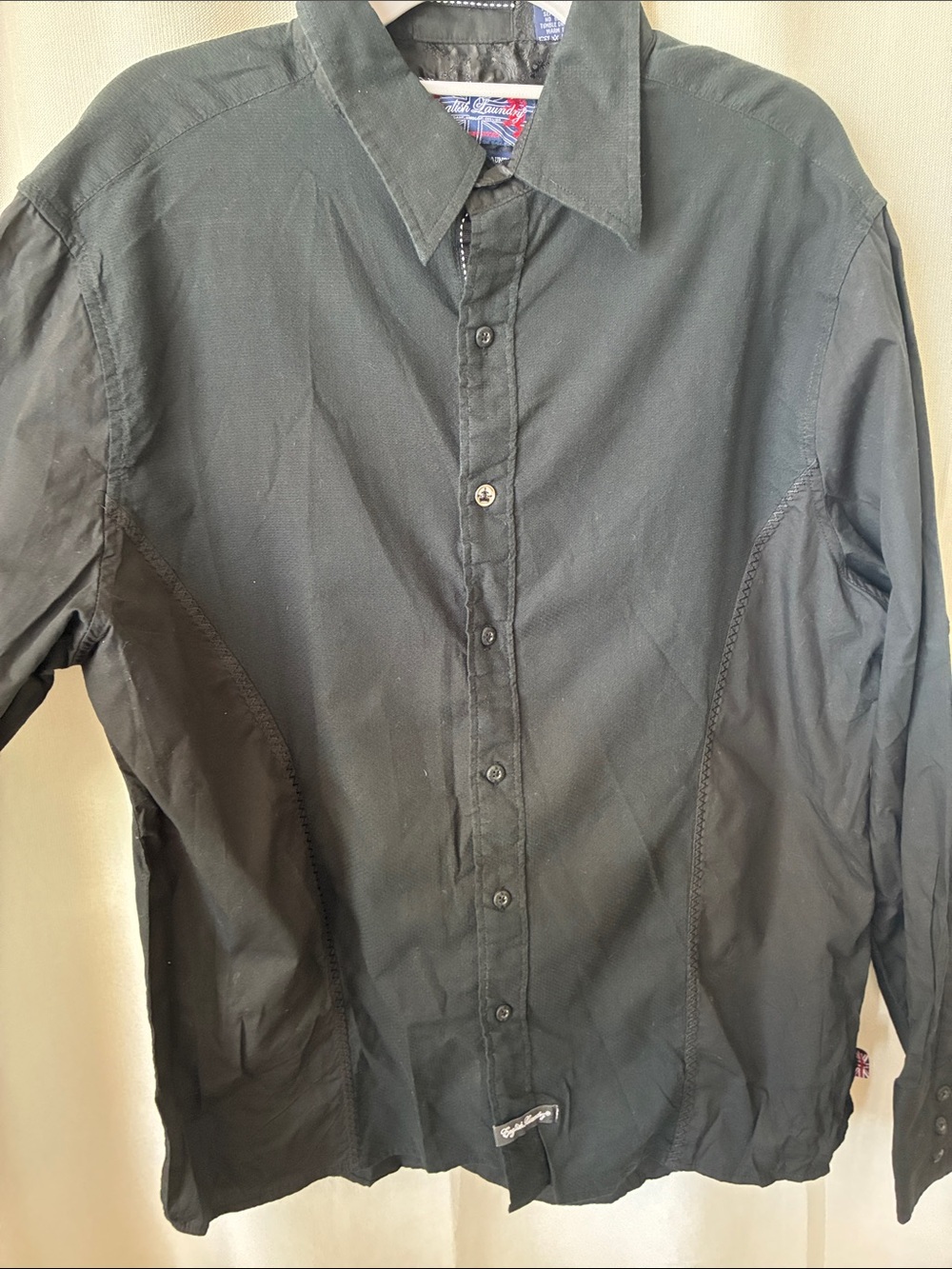 English Laundry Black Men's Dress Shirt